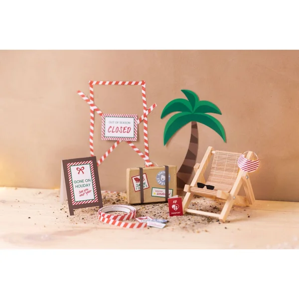 Mini-kit créatif porte de lutin « En vacances »