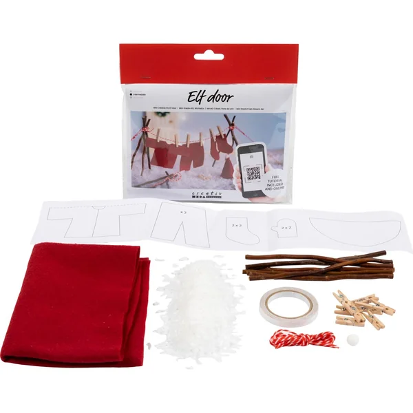 Mini-kit créatif porte de lutin « Linge »