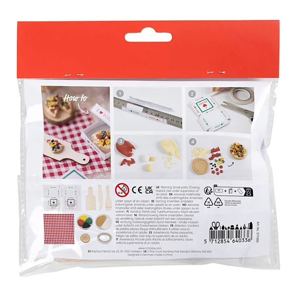 Mini-kit créatif porte de lutin « Pizza »