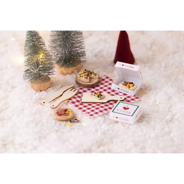 Mini-kit créatif porte de lutin « Pizza »