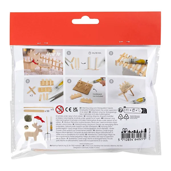 Mini-kit créatif porte de lutin « Renne »