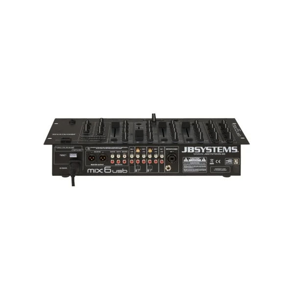 Mixage rackable JB System MIX6-USB 4 voies stéréo et 2 micro et talkover