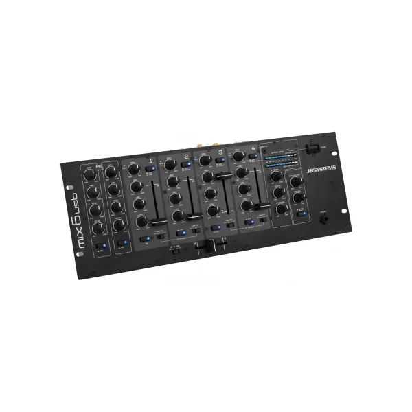 Mixage rackable JB System MIX6-USB 4 voies stéréo et 2 micro et talkover