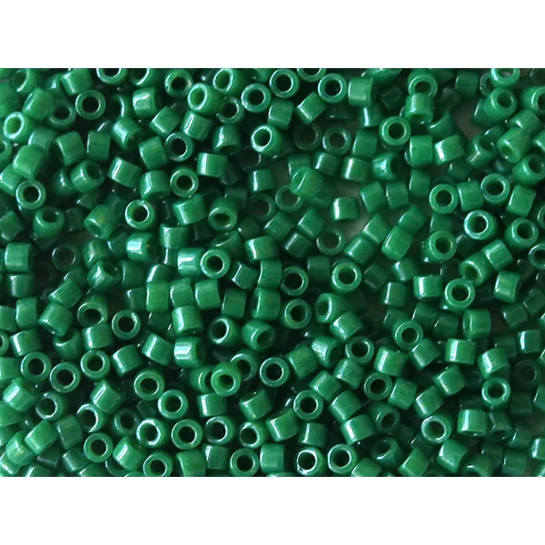 Miyuki Delicas 11/0 - Opaque dyed green DB-656