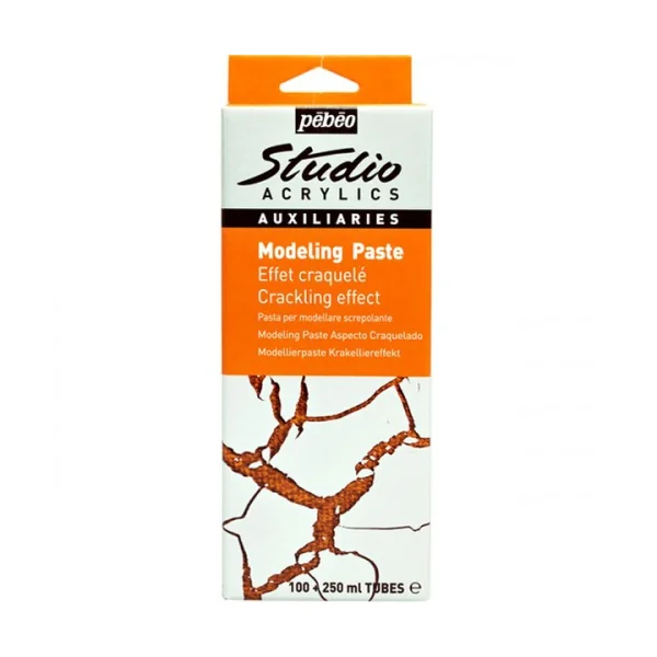 Modeling paste kit effet craquelé Studio Acrylics