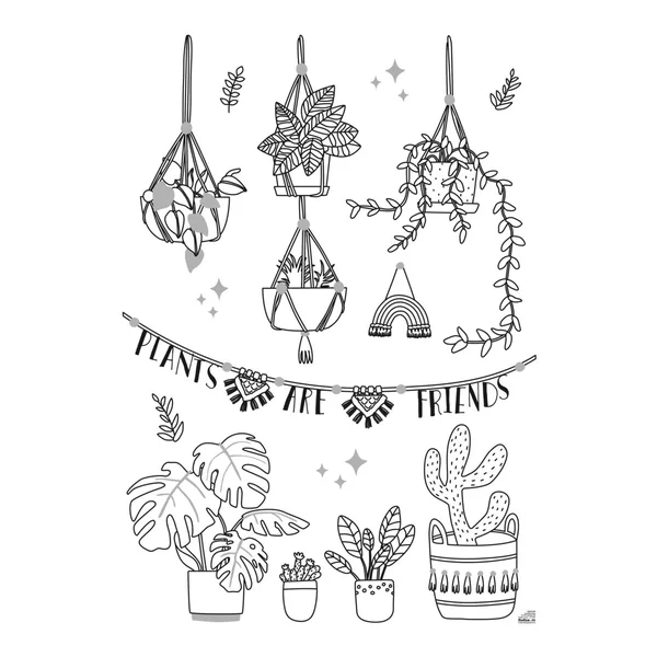 Modèles de décorations de fenêtre « Bloom & Grow »