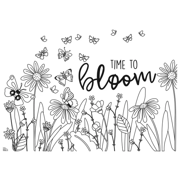 Modèles de décorations de fenêtre « Bloom & Grow »