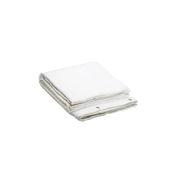 Molton Blanc 300g/m2 B1 avec oeillets 3m (largeur) x 4 m (hauteur) blanc