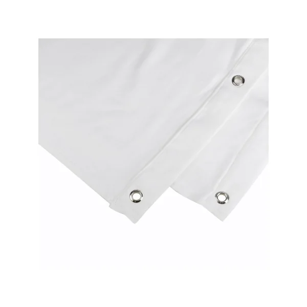 Molton Blanc 300g/m2 B1 avec oeillets 3m (largeur) x 4 m (hauteur) blanc