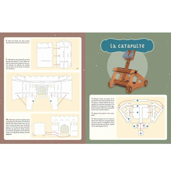 Mon fantastique château fort à construire - Auzou