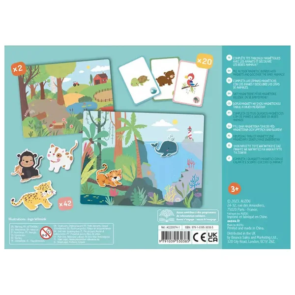 Mon petit coffret aimanté - Les bébés animaux