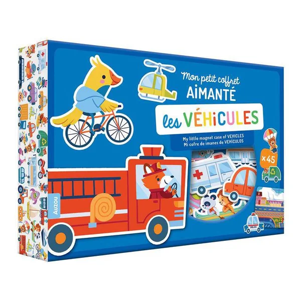 Mon petit coffret aimanté - Les véhicules