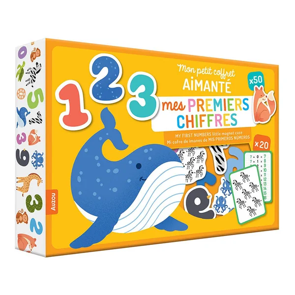 Mon petit coffret aimanté - Mes premiers chiffres - Auzou