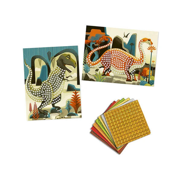 Mosaïques - coffret de collage - Dinosaures