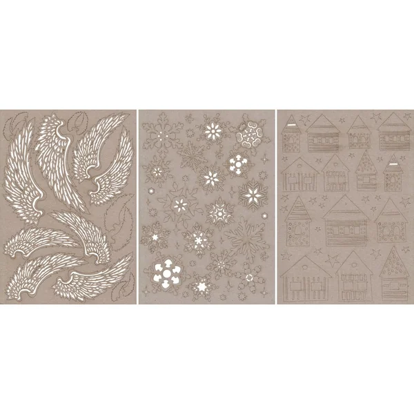 Motifs pré-estampés « Carton gris »