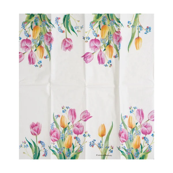 Mouchoirs en papier « Bouquet de tulipes »