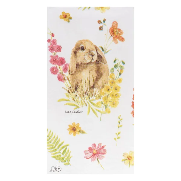 Mouchoirs en papier « Lapin bondissant au printemps »