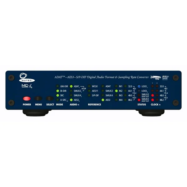MUTEC MC-4 V2 Convertisseur de Format Audio ADAT (SMUX2/4), AES3 et S/PDIF