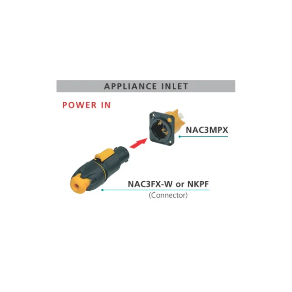 Neutrik NAC3MPX - Prise encastrée PowerCON, Power-In