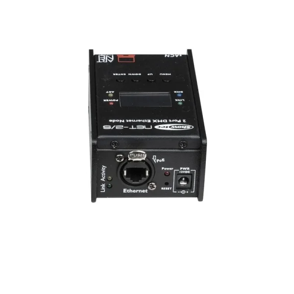 Node ARTnet et POE Showtec NET-2/5 2 univers DMX 5 broches