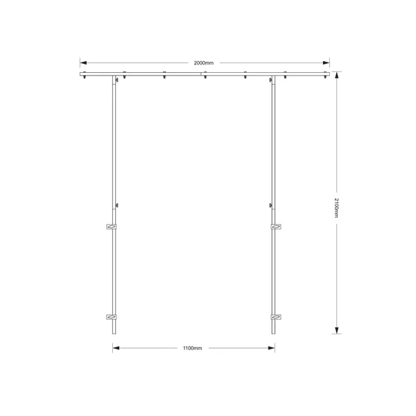 OMNITRONIC Extension Frame for DJ Stand