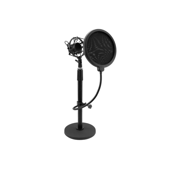 OMNITRONIC MSP-1 Microphone Stand with Shockmount and Pop Filter