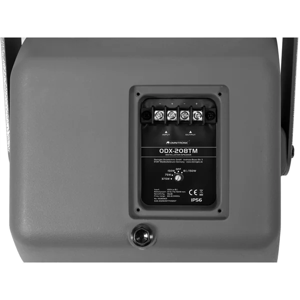 OMNITRONIC ODX-208TM Installation Speaker 100V dark grey