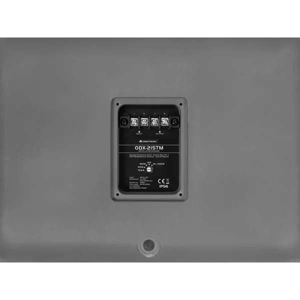 OMNITRONIC ODX-215TM Installation Speaker 100V dark gray
