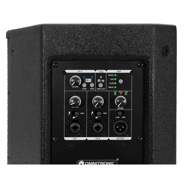 OMNITRONIC PAS-208A MK4 2-way Top, active, DSP, BT