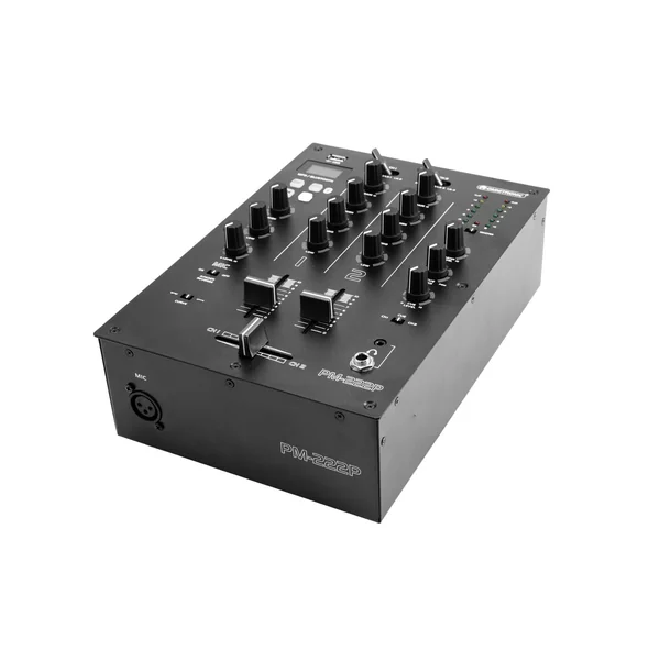OMNITRONIC PM-222P 2-channel DJ Mixer with Player