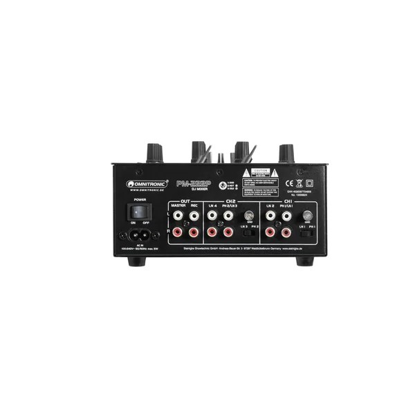 OMNITRONIC PM-222P 2-channel DJ Mixer with Player