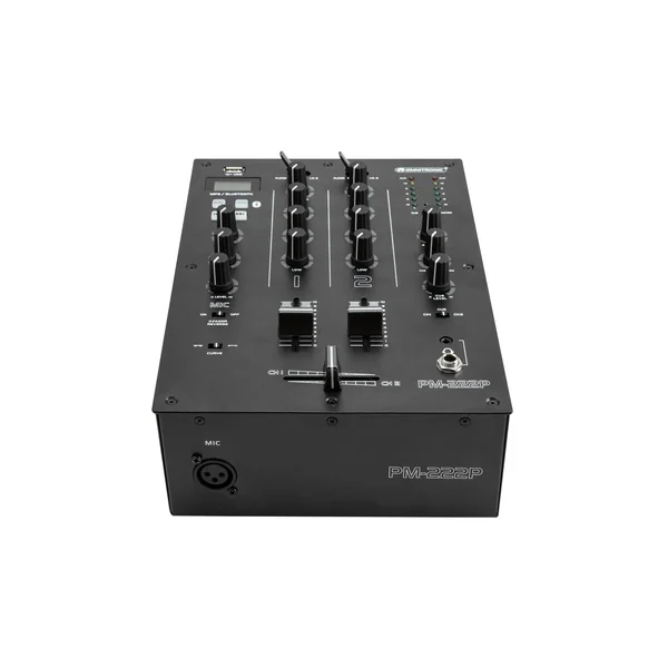 OMNITRONIC PM-222P 2-channel DJ Mixer with Player