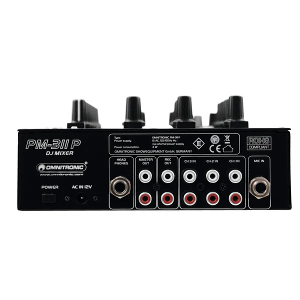 OMNITRONIC PM-311P DJ Mixer with Player