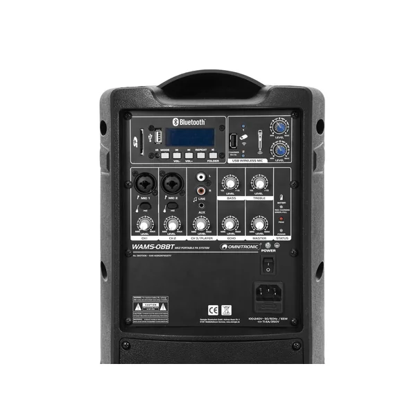 OMNITRONIC WAMS-08BT MK2 Wireless PA System
