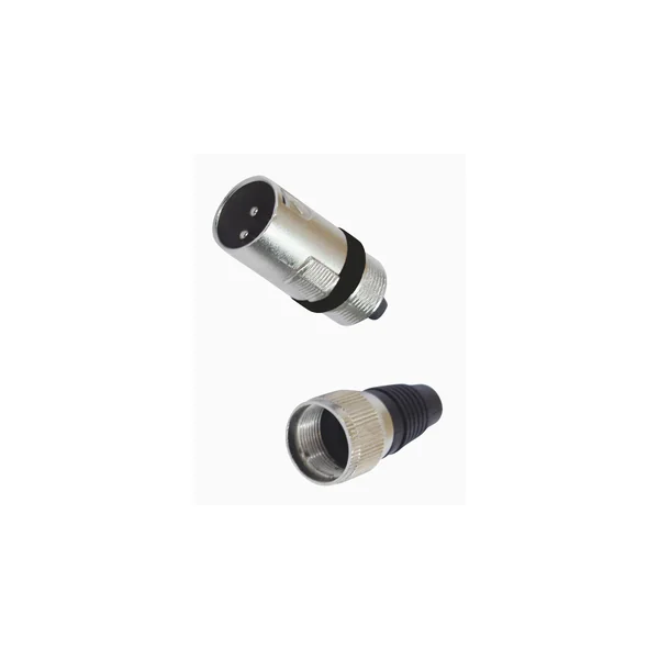 OMNITRONIC XLR plug 3-pin bk 10x