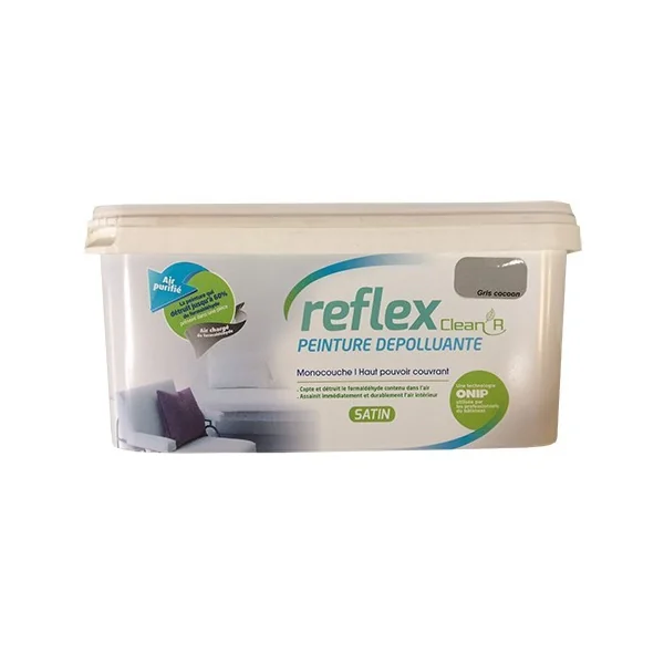 ONIP Reflex Clean'R Peinture Dépolluante Gris cocoon