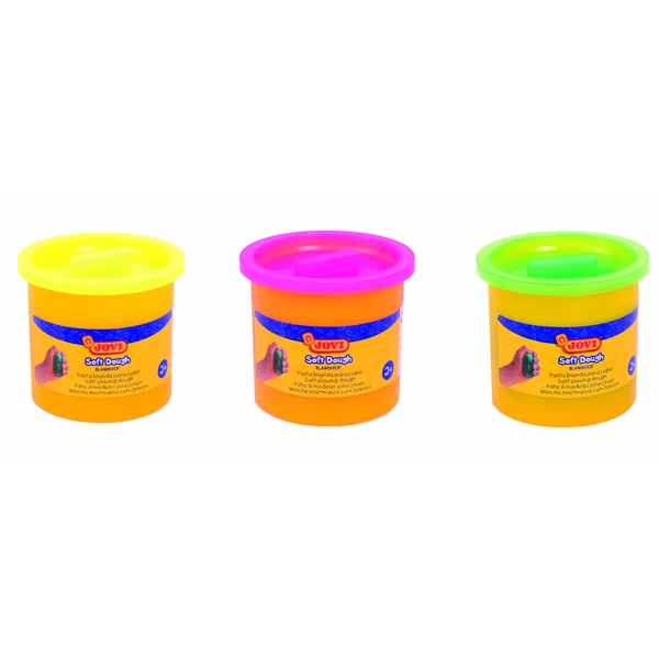 Pack de 3 pots pâte à modeler fluo Blandiver soft dough 110gr