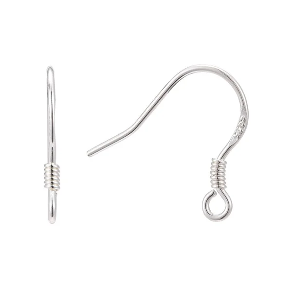 Paire de boucles d'oreilles crochet - Argent 925