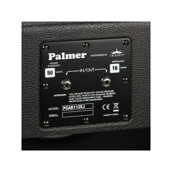 Palmer MI CAB 112 EJ - Baffle Guitare 1 x 12" avec Eric Johnson Signature Model 8 Ohms