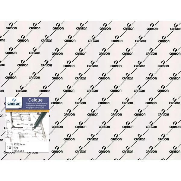 Papier Calque satin 50x65 10 feuilles
