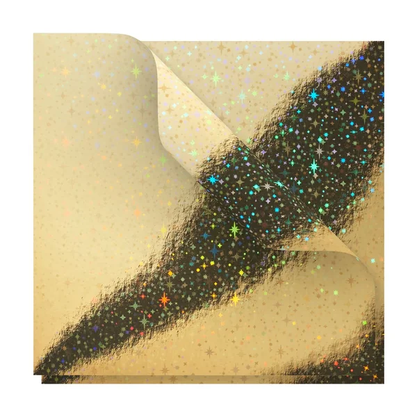 Papier de pliage « Holographie Or »