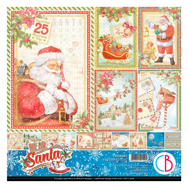 Papier de scrapbooking « Dear Santa »