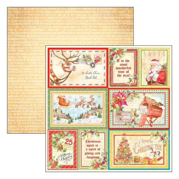 Papier de scrapbooking « Dear Santa »