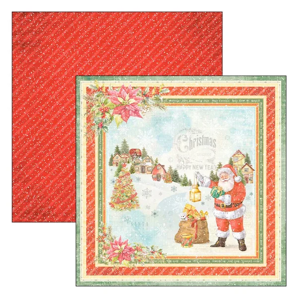 Papier de scrapbooking « Dear Santa »