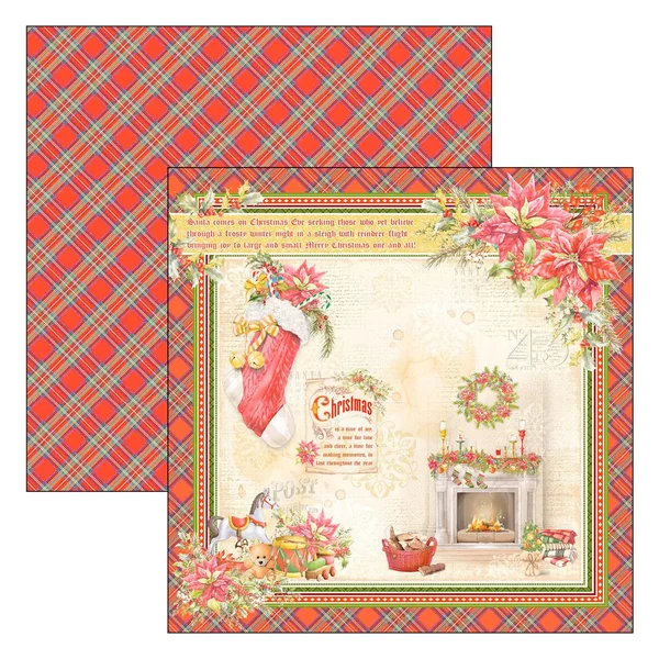 Papier de scrapbooking « Dear Santa »