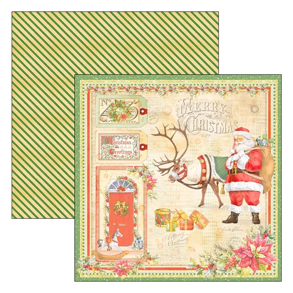 Papier de scrapbooking « Dear Santa »