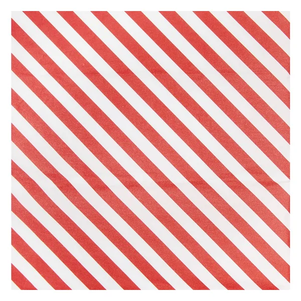 Papier de soie « Rayures rouges/blanches »