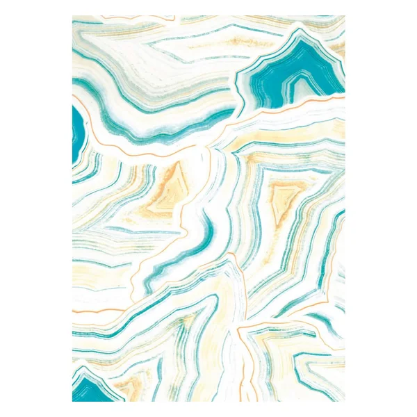 Papier Décopatch « Marbre-Lagune »
