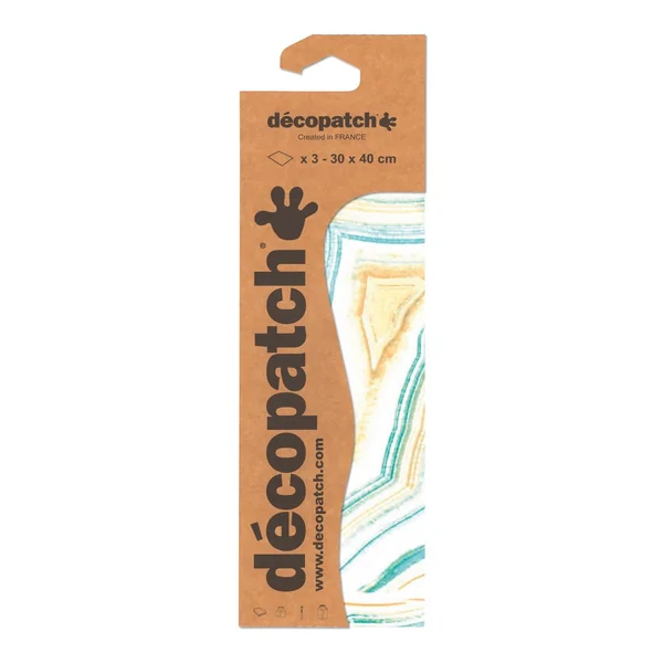 Papier Décopatch « Marbre-Lagune »