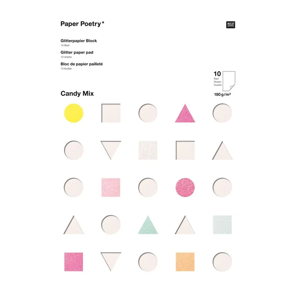 Papier pailleté « Candy Mix »
